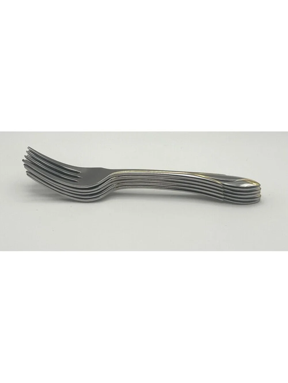 5- Yamazaki IRIS GOLD Stainless 18/8 Japan Salad Fork Lot ~ 6 7/8”